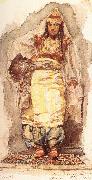 Mikhail Vrubel Female Model in an oriental Costume oil on canvas